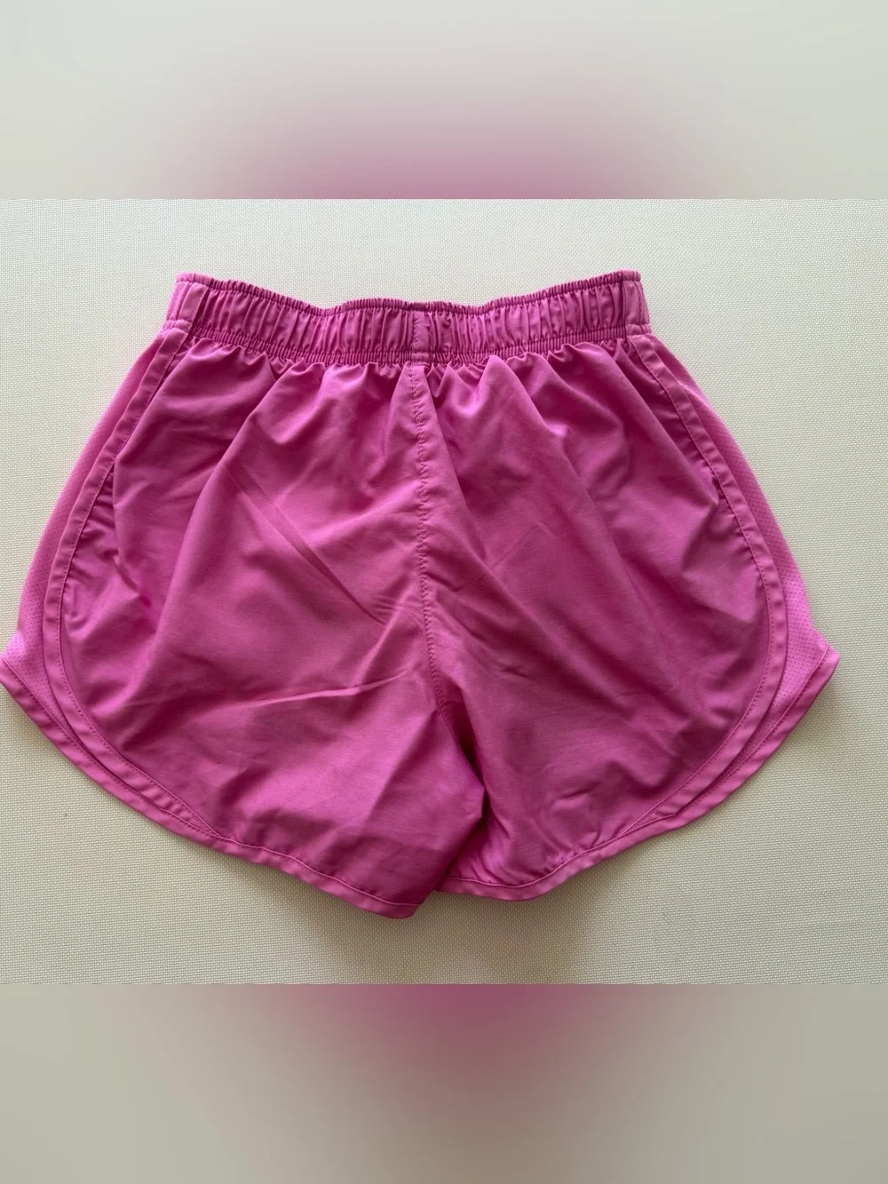 Nike Pink Women's Running Shorts with Reflective Swoosh